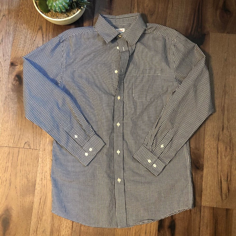 Boys Cat & Jack LS Gingham Button Down -XL